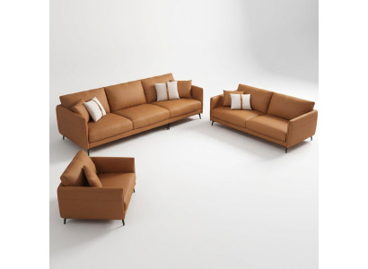 Sofagarnitur 3+2+1Sitzer Ledersofa Couch Wohnlandschaft Garnitur Design Modern