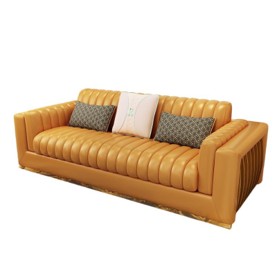 Wohnlandschaft Garnitur Design Modern Sofas Sofa 3 Sitzer Ledersofa Couch