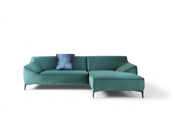 Design Ecksofa L-form Modern Sofas Stoff Textil Couch Wohnlandschaft Sofa Samt