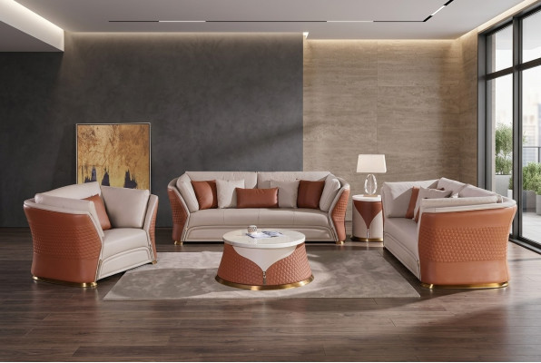 Couchen Sofas Polster Leder 32 Sitzer Sofagarnitur Set Designer Garnituren