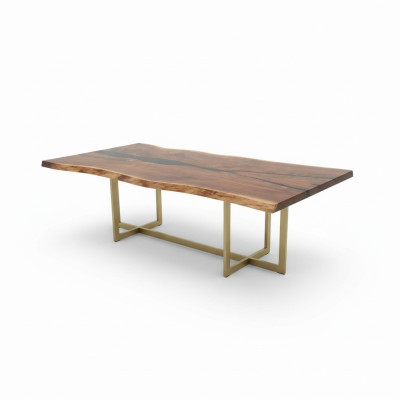 Flusstisch Esstisch River Table Massiv Tische 240x100 Epoxidharz Meer