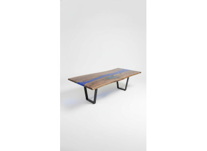 Esstisch Meer Wasser River Echtes Holz Flusstisch 260x100 Tische