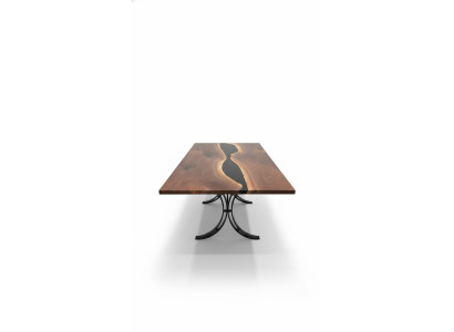 Epoxidharz Esstisch River Table Echtes Holz Massiv Tische 240x100 Flusstisch Neu