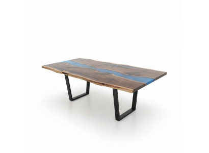 Tisch esstisch tische epoxid harz epoxy echtes holz massive design möbel 240x100
