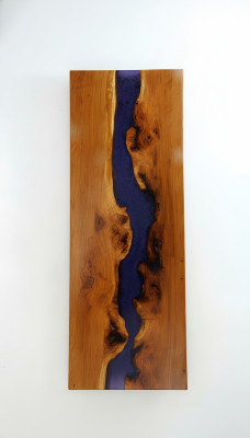 Tisch esstisch tische epoxid harz epoxy echtes holz massive design möbel 250x90 Neu