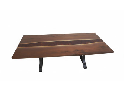 Epoxid Harz Esstisch Echtes Holz Massive Möbel Wasserfall Epoxy Tisch 240x100cm