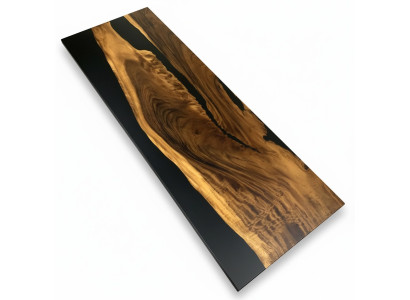 Epoxid harz esstisch echtes holz massive möbel wasserfall epoxy tisch 260x91cm