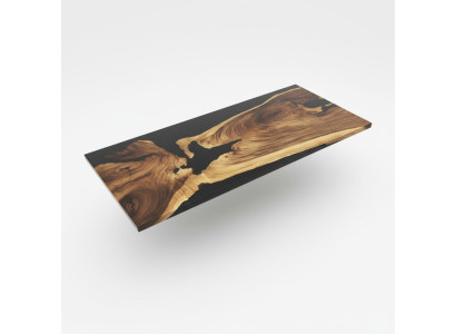 Tisch esstisch tische epoxid harz epoxy echtes holz massive möbel wasserfall