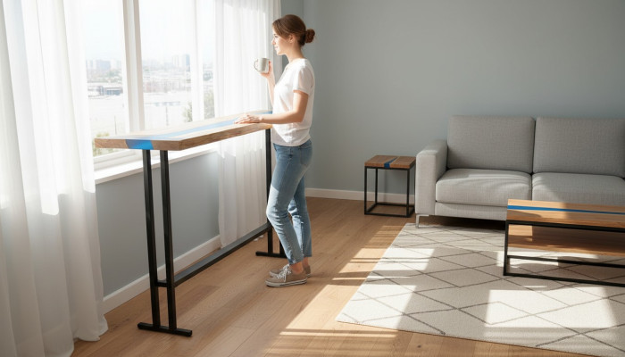 Beistelltisch Konsolentisch Designer-Tisch Konsolentisch 140*30cm