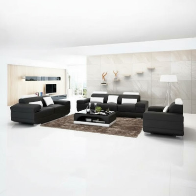 Design Sofagarnitur Sofa 321 Sitzer Couchtisch Garnituren Leder Set Gruppe 4tlg