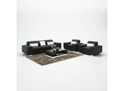 Design Sofagarnitur Sofa 321 Sitzer Couchtisch Garnituren Leder Set Gruppe 4tlg