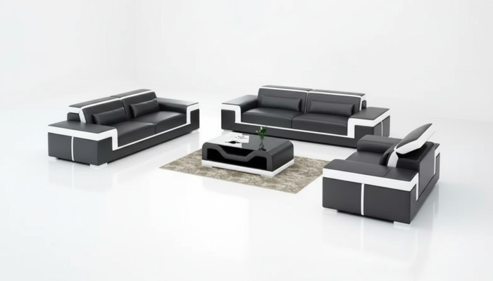 Design Sofagarnitur 321 Sitzer Set Design Sofa Polster Couchen Couch Luxus Neu