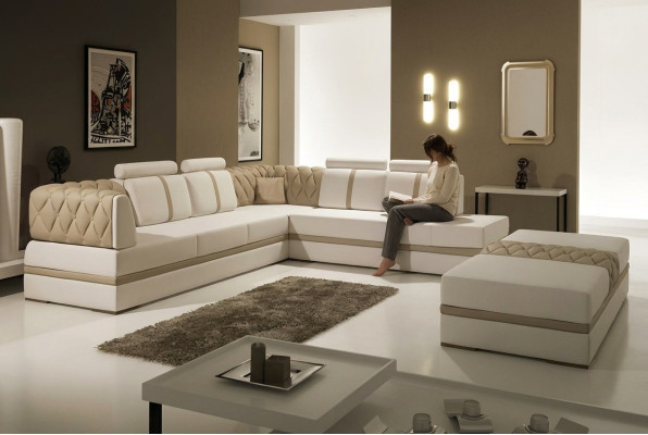 Ecksofa L Form Designer Sofa Modernes Sofa Ledersofa Eckgarnitur Couchen