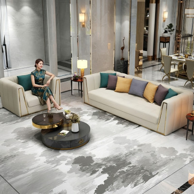 Edelstahl Exklusive Design Möbel 31 Sitzer Hocker Couch Polster Garnitur