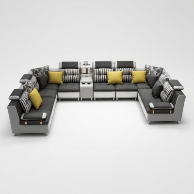 Ledersofa Ecksofa U Form Modernes Sofa Ledersofa Ecksofa Polster