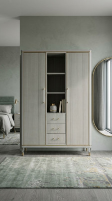 Italienische Schlafzimmer Möbel Design Kleiderschrank Holz Schrank