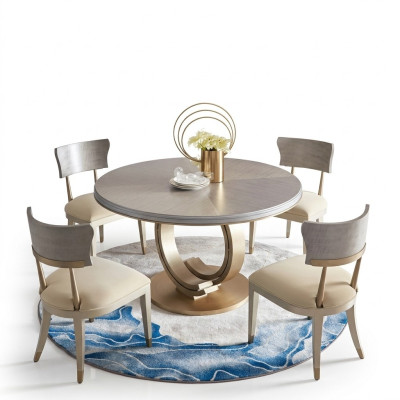 Design Stuhl Set 4x Luxus Stühle Sitz Polster Gruppe Lehnstuhl Set Garnitur