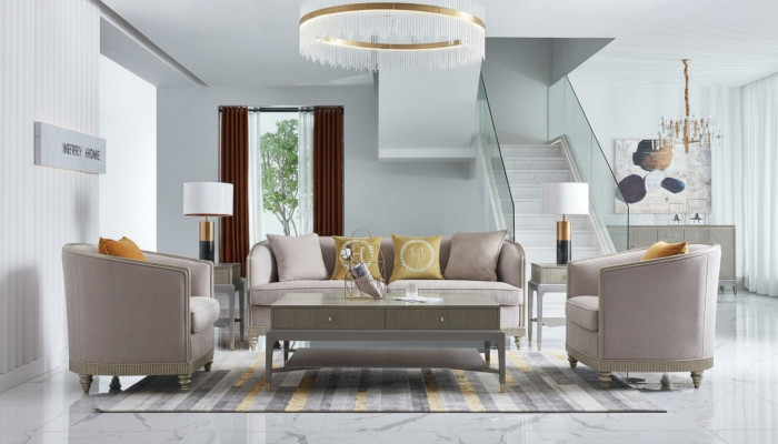 Luxus Möbel Sofagarnitur Wohnzimmer Sofa Couch Polster Set Komplette