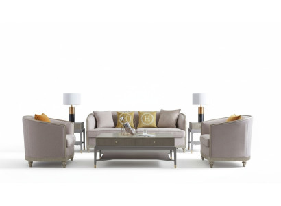 Luxus Möbel Sofagarnitur Wohnzimmer Sofa Couch Polster Set Komplette