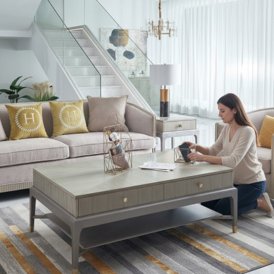 Luxus Couchtisch Wohnzimmer Holz Tische Hochwertige Möbel Beistellitsch