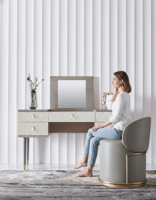 Schminktisch Spiegel Deko Hocker Komplett Set Kommode Schlafzimmer Neu