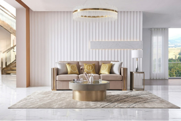 Dreisitzer Stoff Wohnzimmer Rosa Design Couchen Sofa Sofas Samt xxl