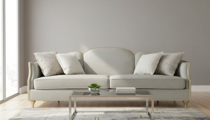 Modernes Sofa Textil Sessel Sofagarnitur 4+1+1 Sitzer Wohnzimmer