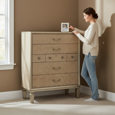 Designer Möbel Einrichtung Anrichte Kommode Hochschrank Kommoden