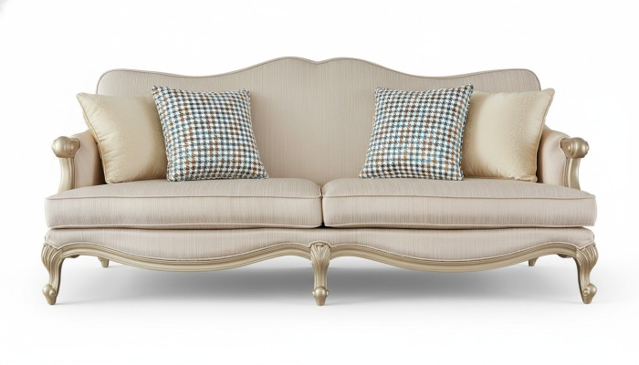 Klassische Möbel Design Sofagarnitur 3+1 Sitzer Couch Sofa Polstergarnituren