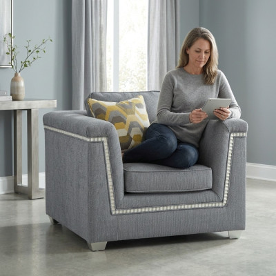 Luxus Design Möbel Stühle Moderner Design Sessel Textil Wohnzimmer
