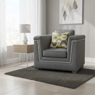 Luxus Design Möbel Stühle Moderner Design Sessel Textil Wohnzimmer