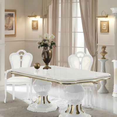 Klassischer Designer Esstisch Tisch Wohnzimmer Italienischer Tische Stil Möbel
