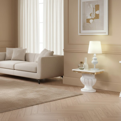 Beistelltisch Italienische Luxus Möbel Couchtisch Tische Konsolen Design Schrank
