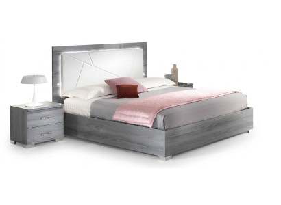 Schlafzimmer Set Bett 2x Nachttische 3tlg. Italienische Möbel Luxus Hotel Neu