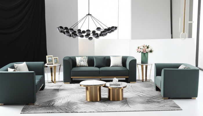 Sofagarnitur 3+2+1 Sitzer Set Design Sofas Polster Couchen Moderne Couch Möbel