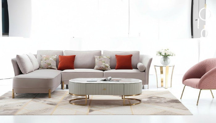 Ecksofa L-Form Modernes Sofa Ecksofa L Form Wohnlandschaft Couch Ecksofa Polster