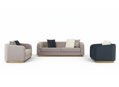 Sofagarnitur 3+2+1 Sitzer Set Design Sofas Polster Couchen Textil Moderne Relax