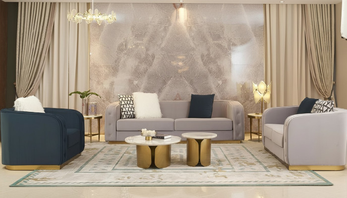 Luxus Hotel Möbel Sitzer Sofagarnitur Polster Möbel Wohnzimmer Dreisitzer Couch