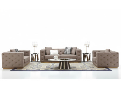 Sofagarnitur 321 Sitzer Modernes Sofa Möbel Wohnzimmer Designer Sofa Textil Neu