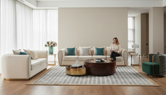 Zimmer Möbel Dreisitzer Couch Polster Neu Design Sofa Moderne Sitz Luxus Sofas