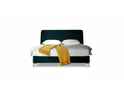 Bett 180x200cm Textil Schlafzimmer Möbel Luxury Moderne Betten Design Bett Samt