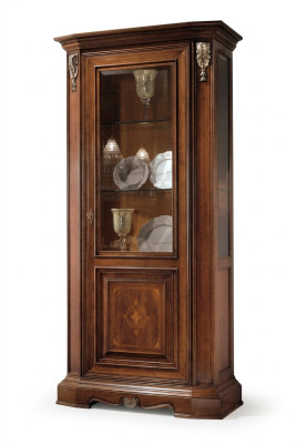 Vitrinen Glas Schrank Echtholz Vitrine Wohnzimmer Möbel Anrichte Massive Holz
