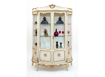 Glasschrank Vitrine Barock Möbel Italienische Einrichtung Vitrinen Glas Schränke