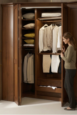 Eckschrank Eiche Schrank Eckschrank Kleiderschrank Schränke Schlafzimmer Möbel
