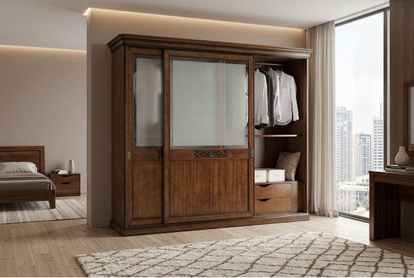 Schwebetüren Schrank Möbel Einrichtung Holz Italienisches Schlafzimmer Schränke