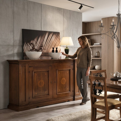 Kommode Schubladen Holz Kommoden Wohnzimmer Sideboard Schrank Schränke Massiv