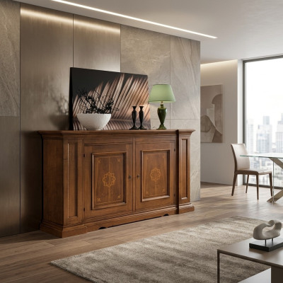 Kommode Schubladen Holz Kommoden Wohnzimmer Sideboard Schrank Schränke Massiv