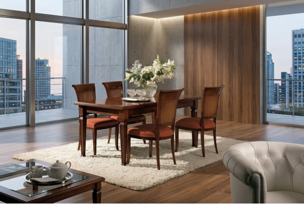 Luxus Italienische Esstisch Design Möbel Einrichtung Tische Massivholz Tisch Neu