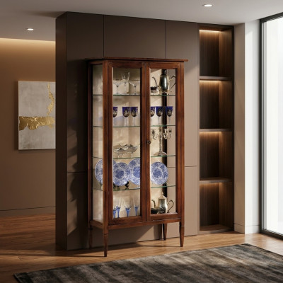 Wohnzimmer Anrichte Glas Schrank Vitrine Esszimmer Anrichte Holz Schränke Möbel