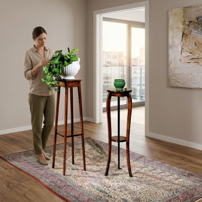 Blumenständer Blumen Ständer Vasen Ständer Massiv Echtes Holz Ablage Holz Möbel